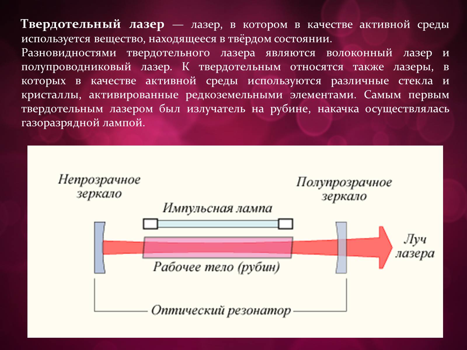 Презентація на тему «Лазери та їх застосування» (варіант 3) - Слайд #15 Презентація на тему «Лазери та їх застосування» (варіант 3) - Слайд #15