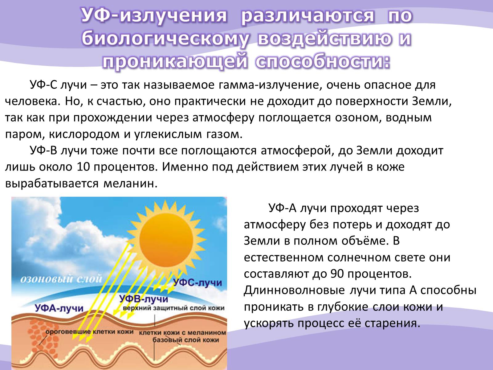 Презентація на тему «Ультрафиолетовое излучение» - Слайд #5 Презентація на тему «Ультрафиолетовое излучение» - Слайд #5