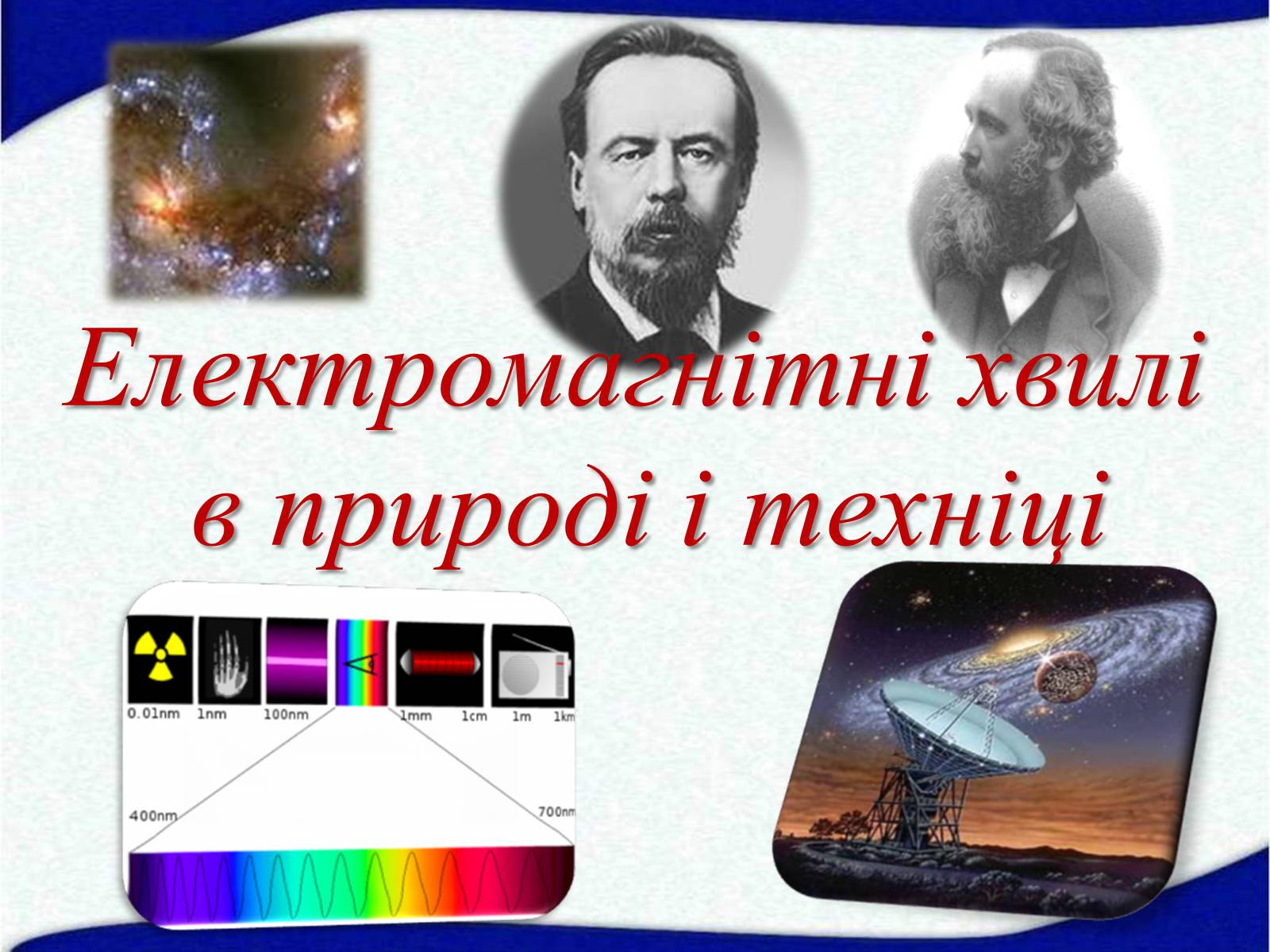 Презентація на тему «Електромагнітні хвилі» (варіант 1) - Слайд #1 Презентація на тему «Електромагнітні хвилі» (варіант 1) - Слайд #1