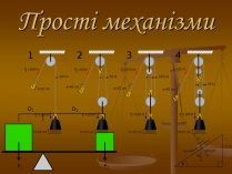 Презентація на тему «Прості механізми» (варіант 1)