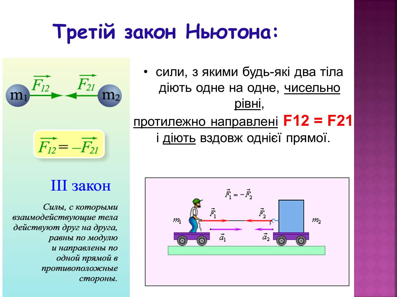 Презентація на тему «Основні закони динаміки. Сила. Рівнодійна сила» - Слайд #9 Презентація на тему «Основні закони динаміки. Сила. Рівнодійна сила» - Слайд #9