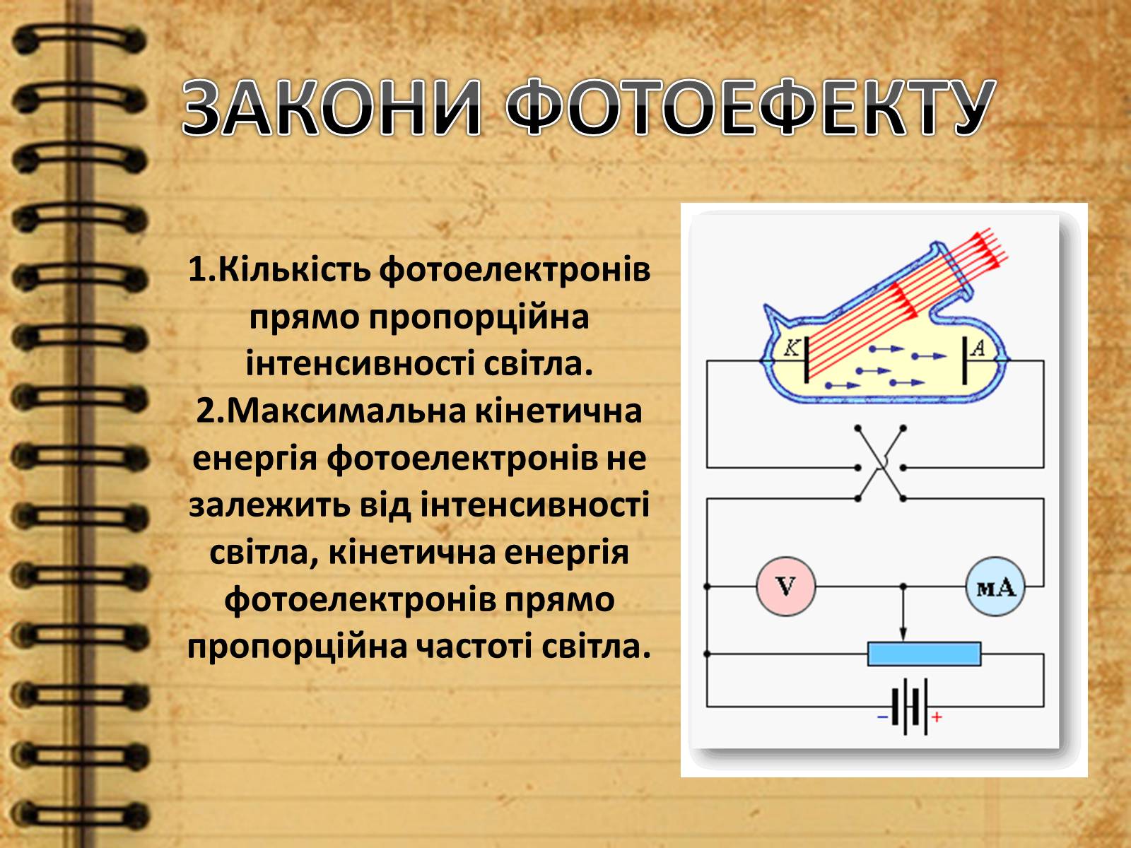 Презентація на тему «Фотоефект» (варіант 2) - Слайд #6 Презентація на тему «Фотоефект» (варіант 2) - Слайд #6