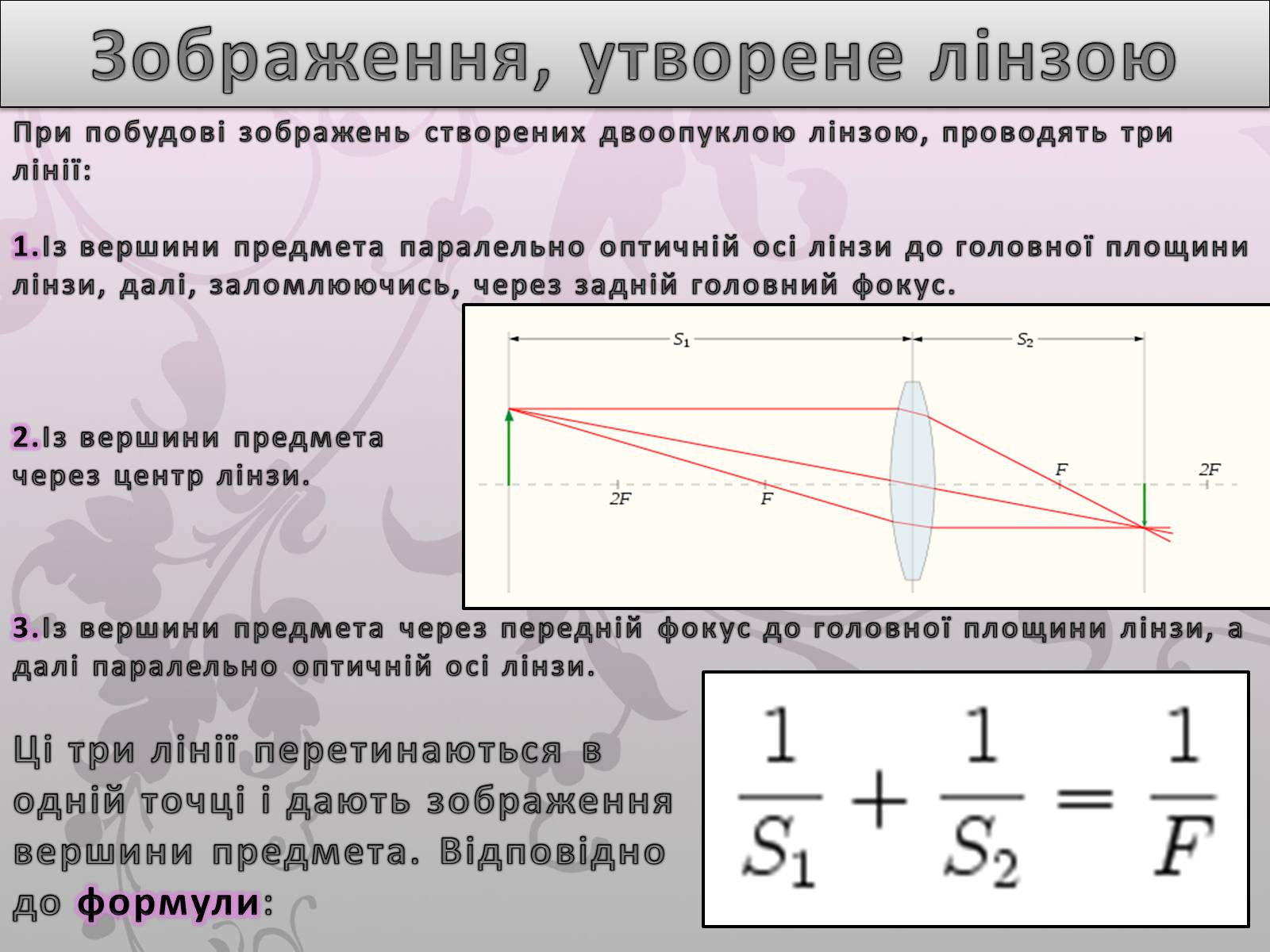 Презентація на тему «Лінза» - Слайд #9 Презентація на тему «Лінза» - Слайд #9