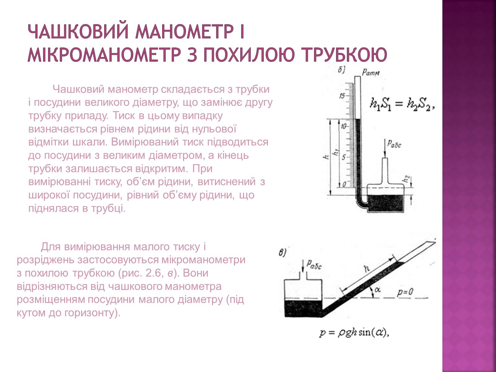 Презентація на тему «Манометри» - Слайд #12 Презентація на тему «Манометри» - Слайд #12