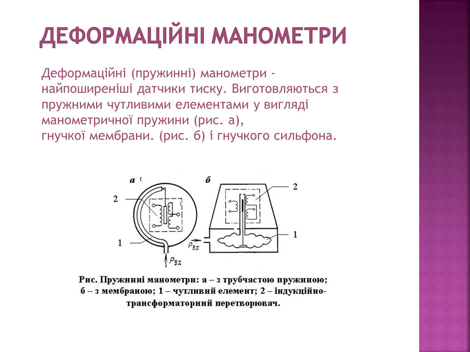 Презентація на тему «Манометри» - Слайд #7 Презентація на тему «Манометри» - Слайд #7