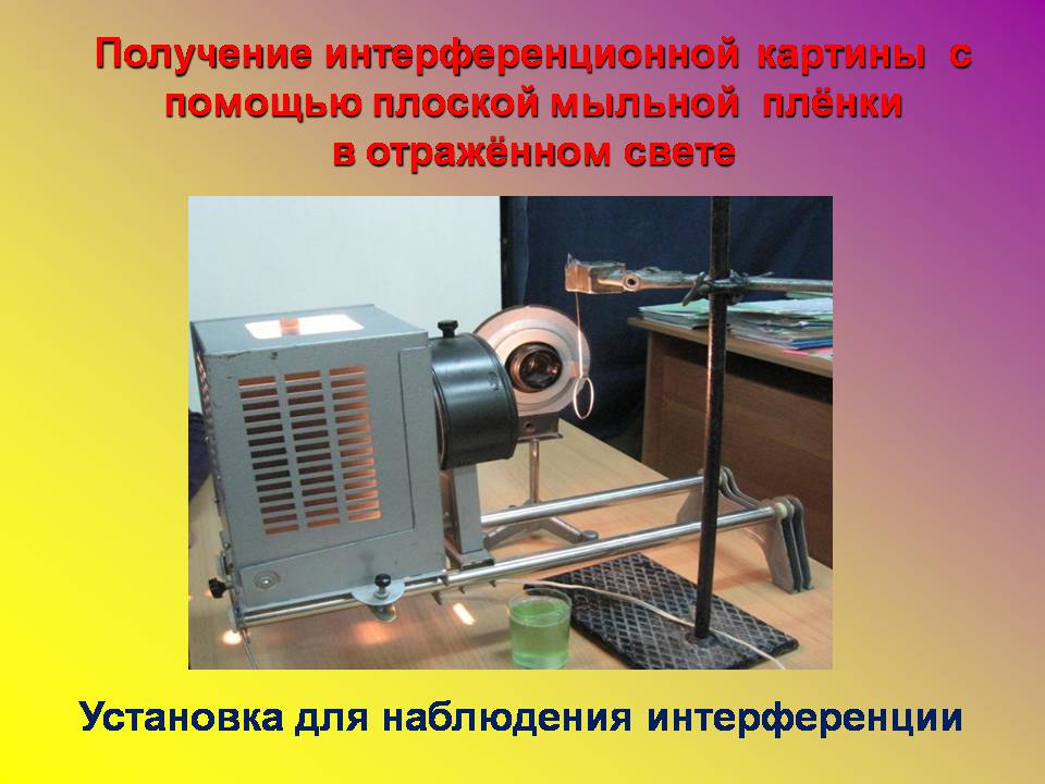 Презентація на тему «Интерференция света в тонких пленках» - Слайд #9 Презентація на тему «Интерференция света в тонких пленках» - Слайд #9
