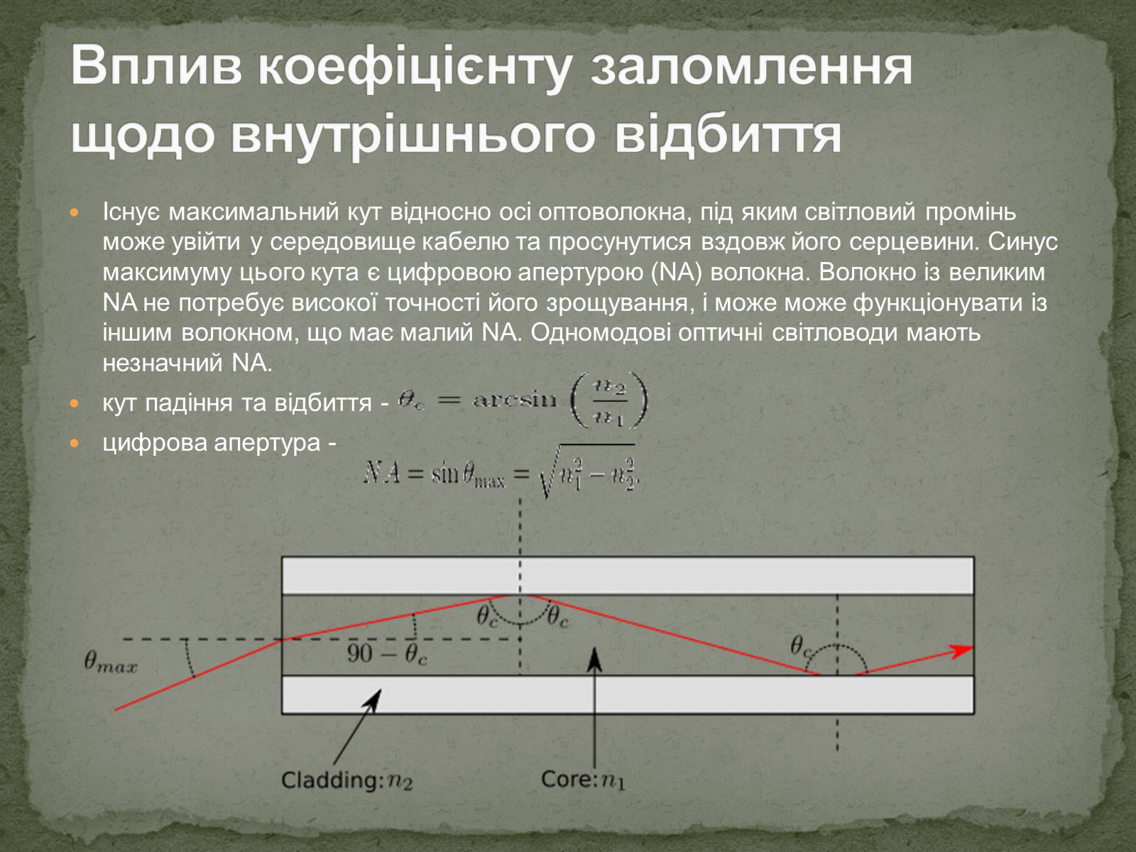 Презентація на тему «Оптоволокна» - Слайд #5 Презентація на тему «Оптоволокна» - Слайд #5