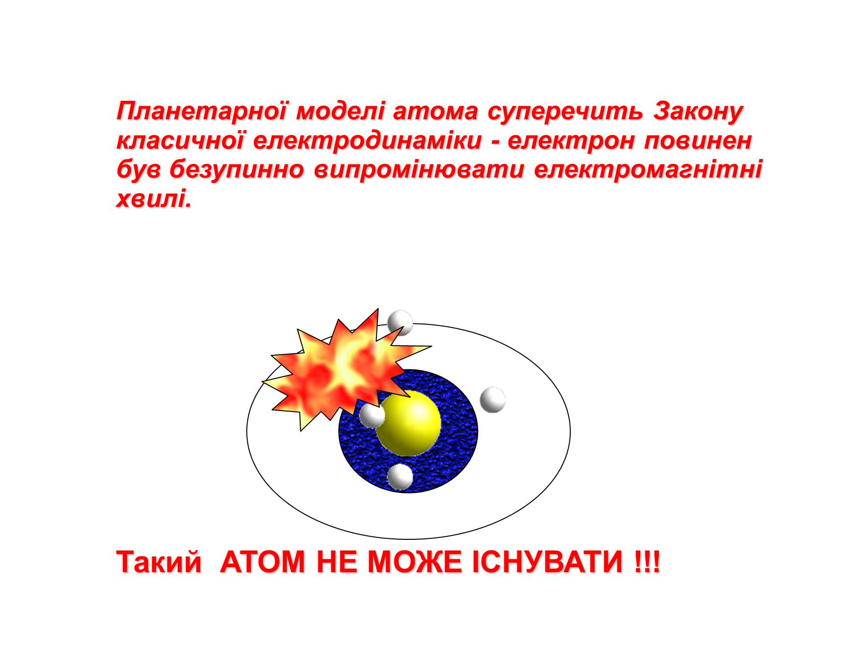 Презентація на тему «Ядерна модель атома. Квантові постулати Бора» - Слайд #7 Презентація на тему «Ядерна модель атома. Квантові постулати Бора» - Слайд #7