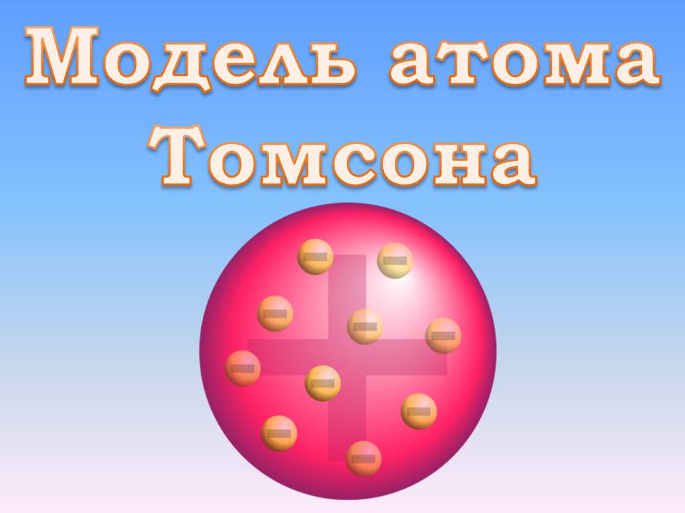 Презентація на тему «Модель атома Томсона» (варіант 2) - Слайд #1 Презентація на тему «Модель атома Томсона» (варіант 2) - Слайд #1