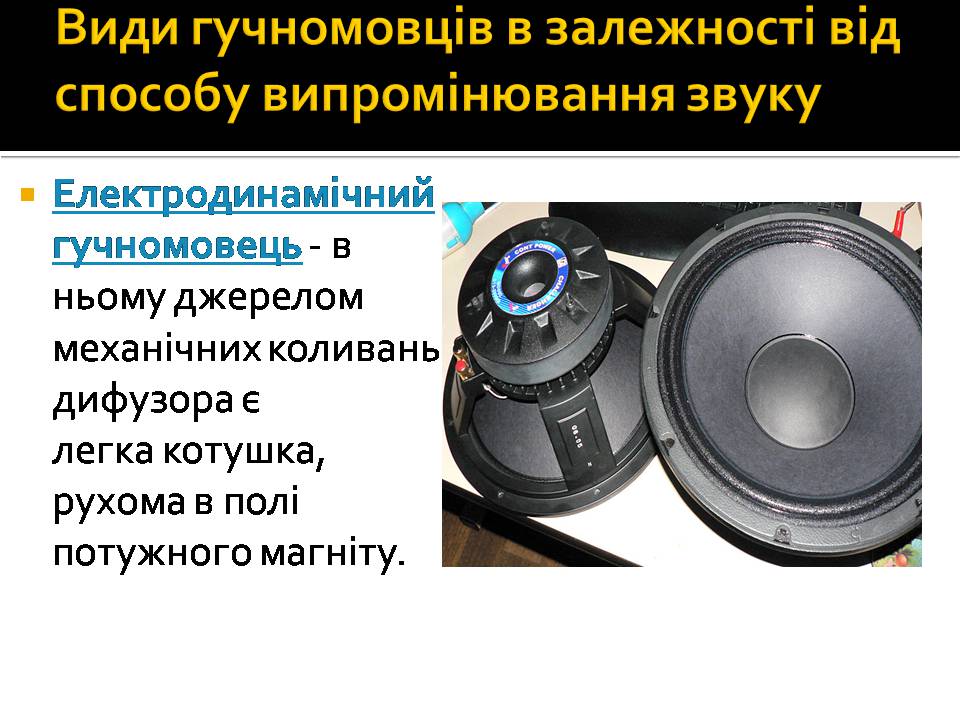 Презентація на тему «Гучномовець» (варіант 4) - Слайд #3 Презентація на тему «Гучномовець» (варіант 4) - Слайд #3