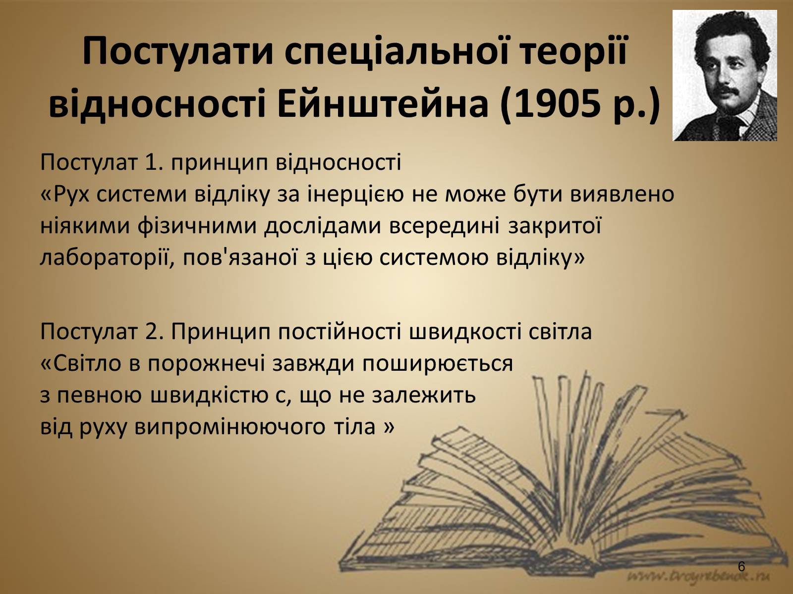Презентація на тему «Принцип відносності Ейнштейна» - Слайд #6 Презентація на тему «Принцип відносності Ейнштейна» - Слайд #6