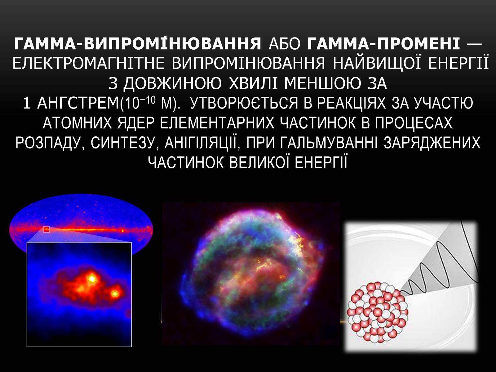 Презентація на тему «Гамма-промені» (варіант 1) - Слайд #2 Презентація на тему «Гамма-промені» (варіант 1) - Слайд #2