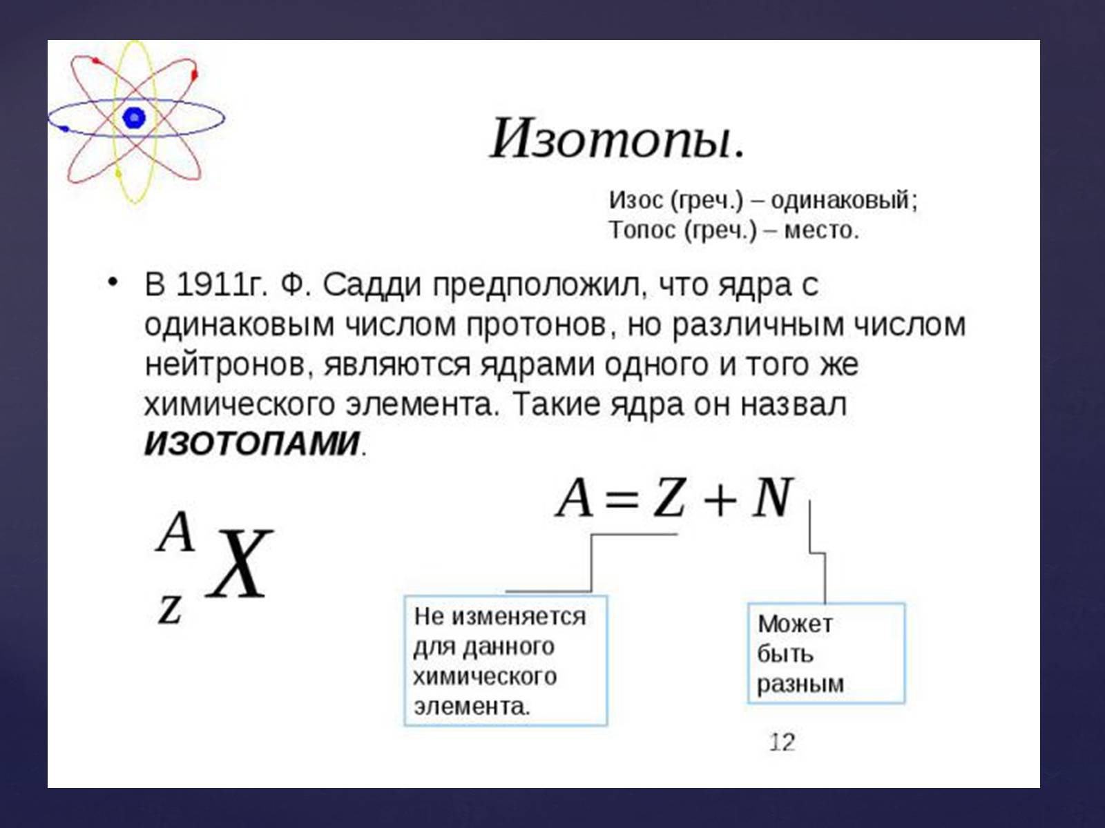 Презентація на тему «Атомная физика» - Слайд #12 Презентація на тему «Атомная физика» - Слайд #12