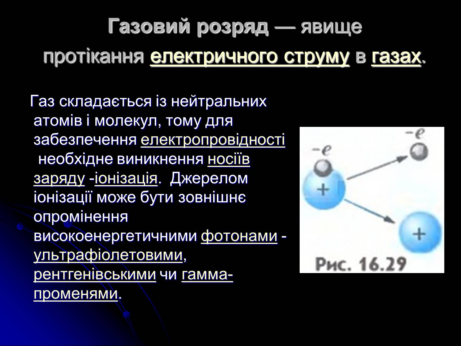 Презентація на тему «Електричний струм у газах» (варіант 7) - Слайд #2