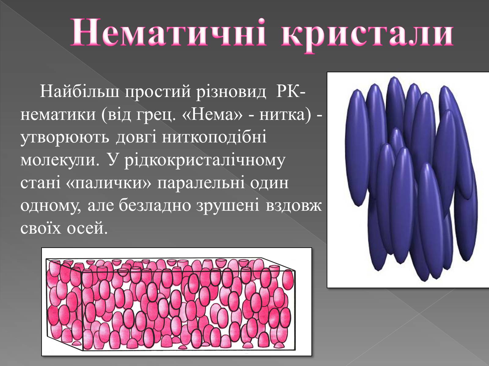 Презентація на тему «Рідкі кристали та їх властивості» (варіант 2) - Слайд #7 Презентація на тему «Рідкі кристали та їх властивості» (варіант 2) - Слайд #7