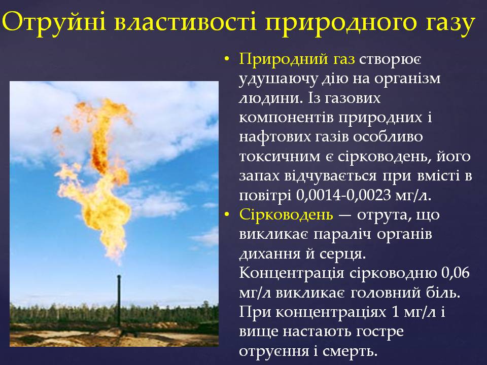 Презентація на тему «Природний газ» (варіант 12) - Слайд #7 Презентація на тему «Природний газ» (варіант 12) - Слайд #7