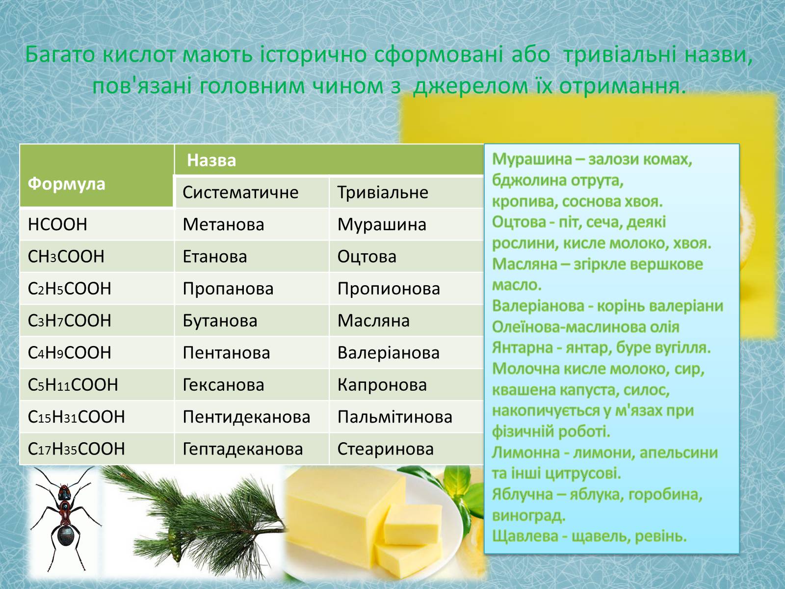Презентація на тему «Карбонові кислоти» (варіант 2) - Слайд #5 Презентація на тему «Карбонові кислоти» (варіант 2) - Слайд #5