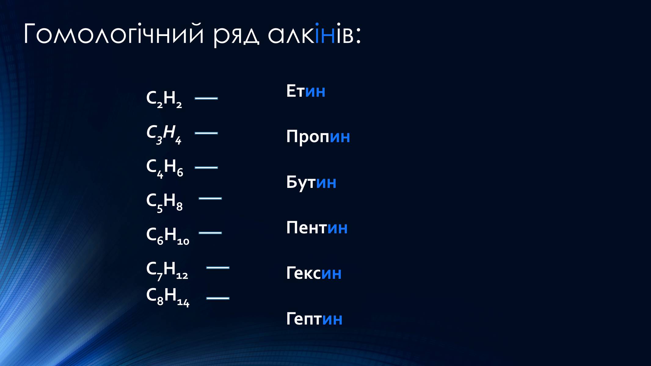 Презентація на тему «Алкіни» - Слайд #7 Презентація на тему «Алкіни» - Слайд #7