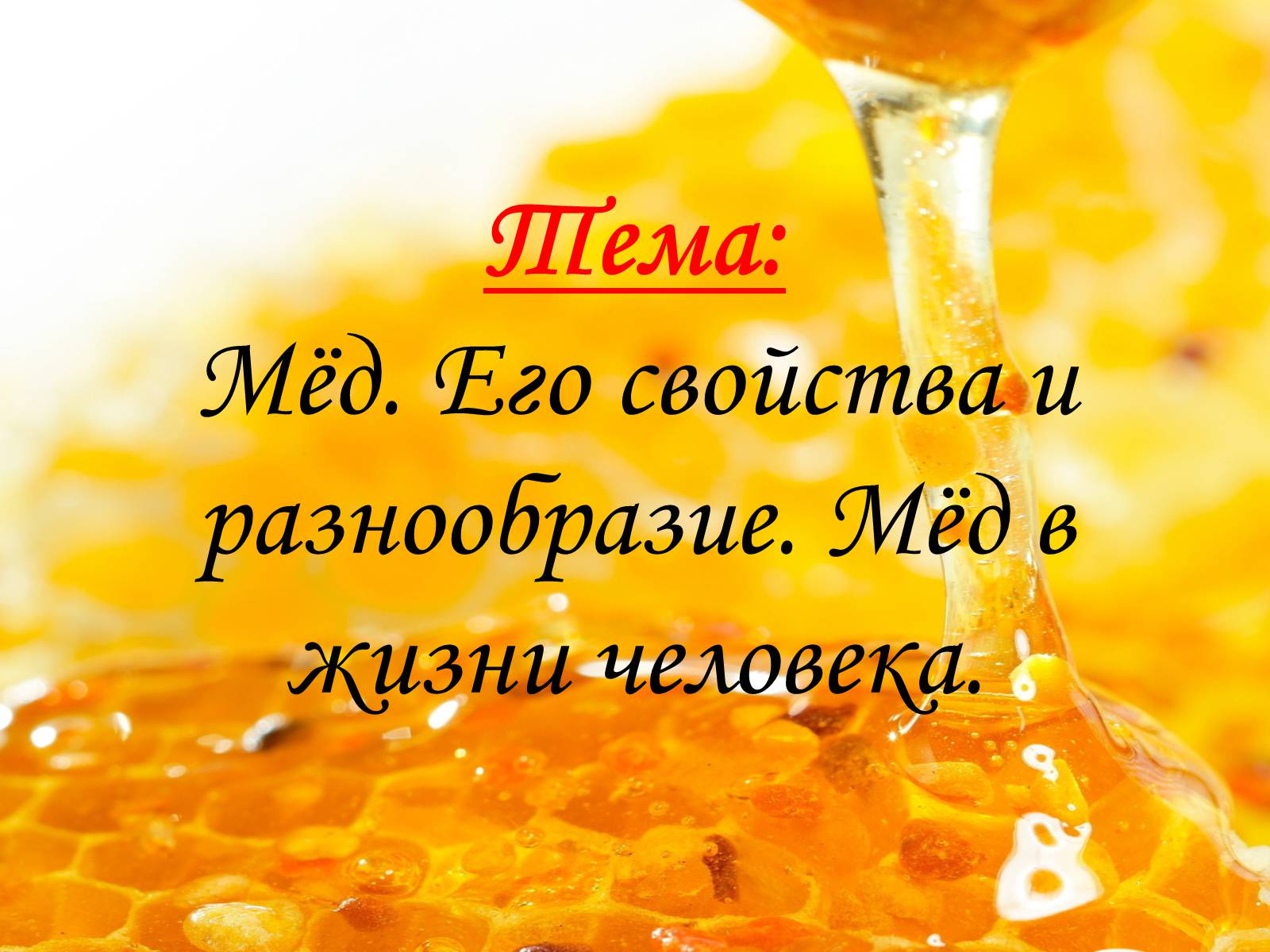 Презентація на тему «Мёд» - Слайд #2 Презентація на тему «Мёд» - Слайд #2