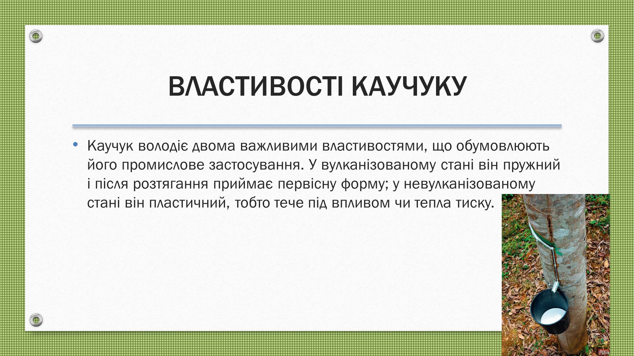 Презентація на тему «Каучуки і гума» - Слайд #4 Презентація на тему «Каучуки і гума» - Слайд #4