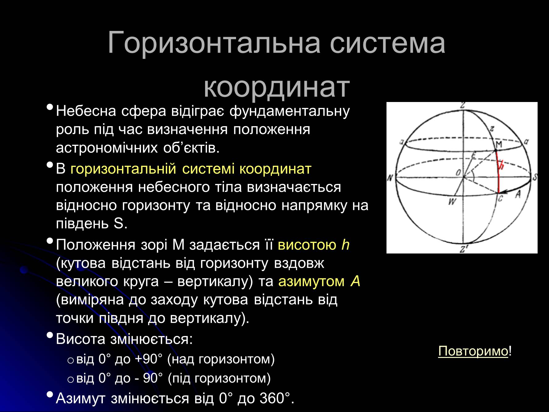 Презентація на тему «Основи практичної астрономії» (варіант 1) - Слайд #7 Презентація на тему «Основи практичної астрономії» (варіант 1) - Слайд #7