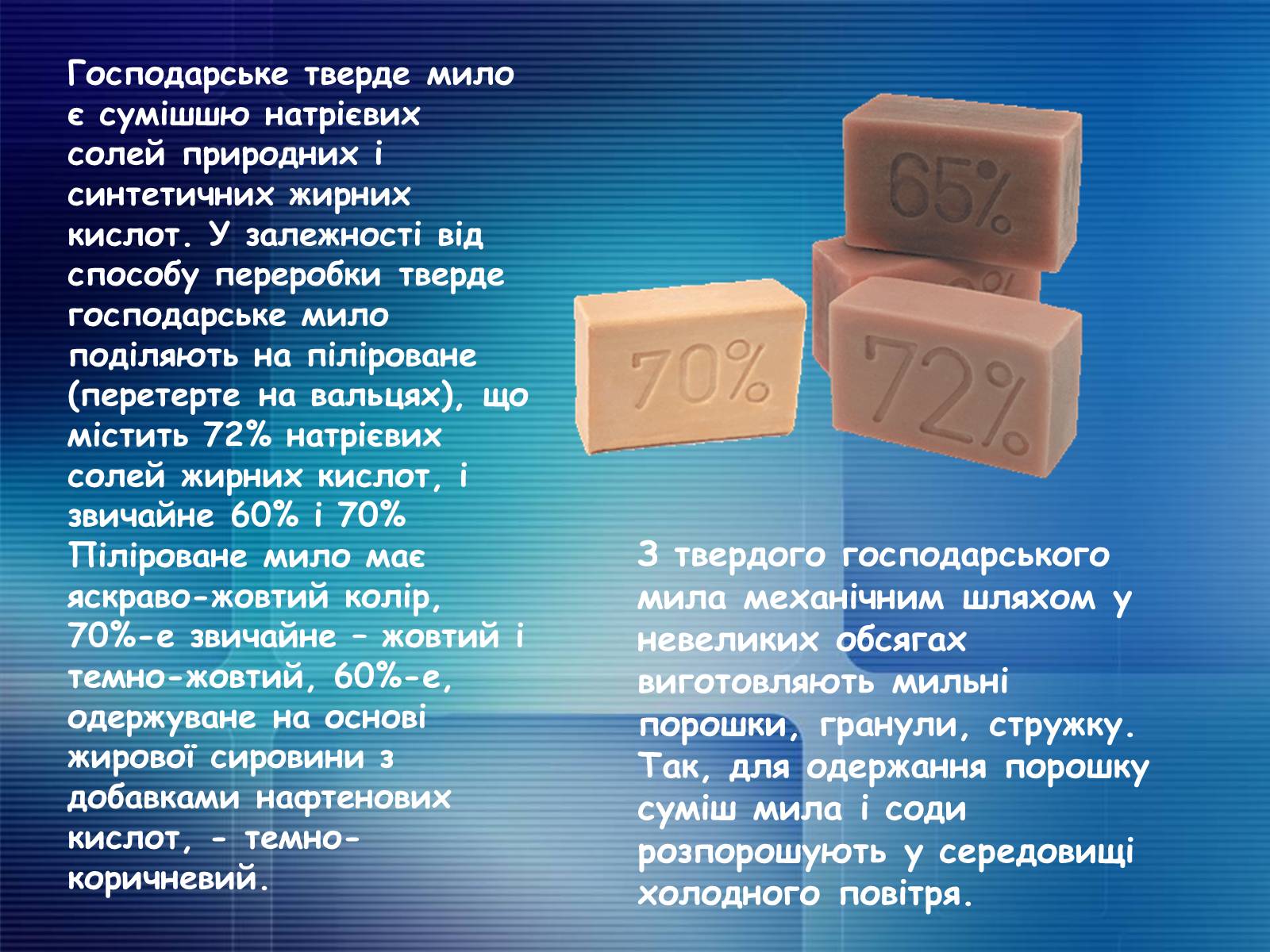 Презентація на тему «Миючі засоби в побуті. Мило. Првальні порошки» - Слайд #7 Презентація на тему «Миючі засоби в побуті. Мило. Првальні порошки» - Слайд #7