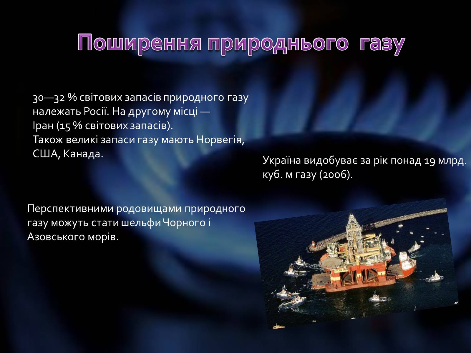 Презентація на тему «Природний газ» (варіант 2) - Слайд #9 Презентація на тему «Природний газ» (варіант 2) - Слайд #9
