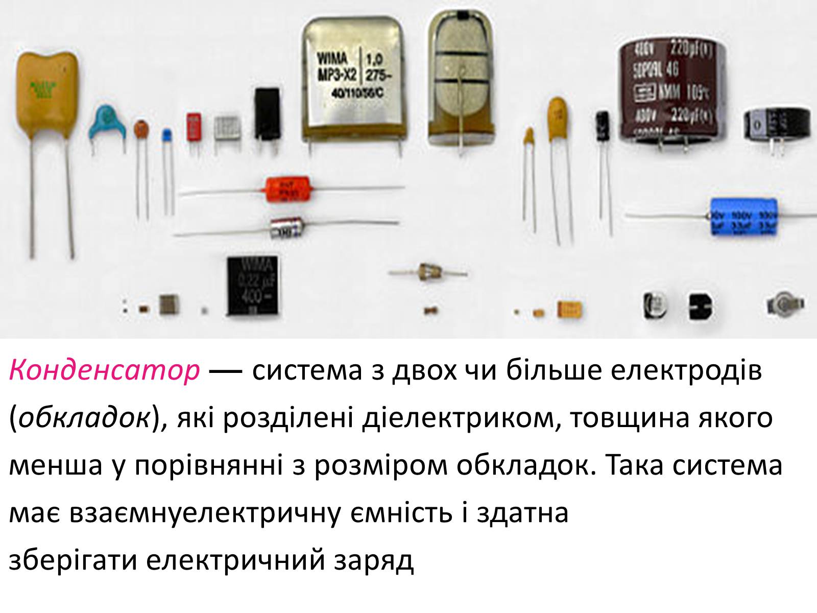 Презентація на тему «Види конденсаторів» - Слайд #2 Презентація на тему «Види конденсаторів» - Слайд #2