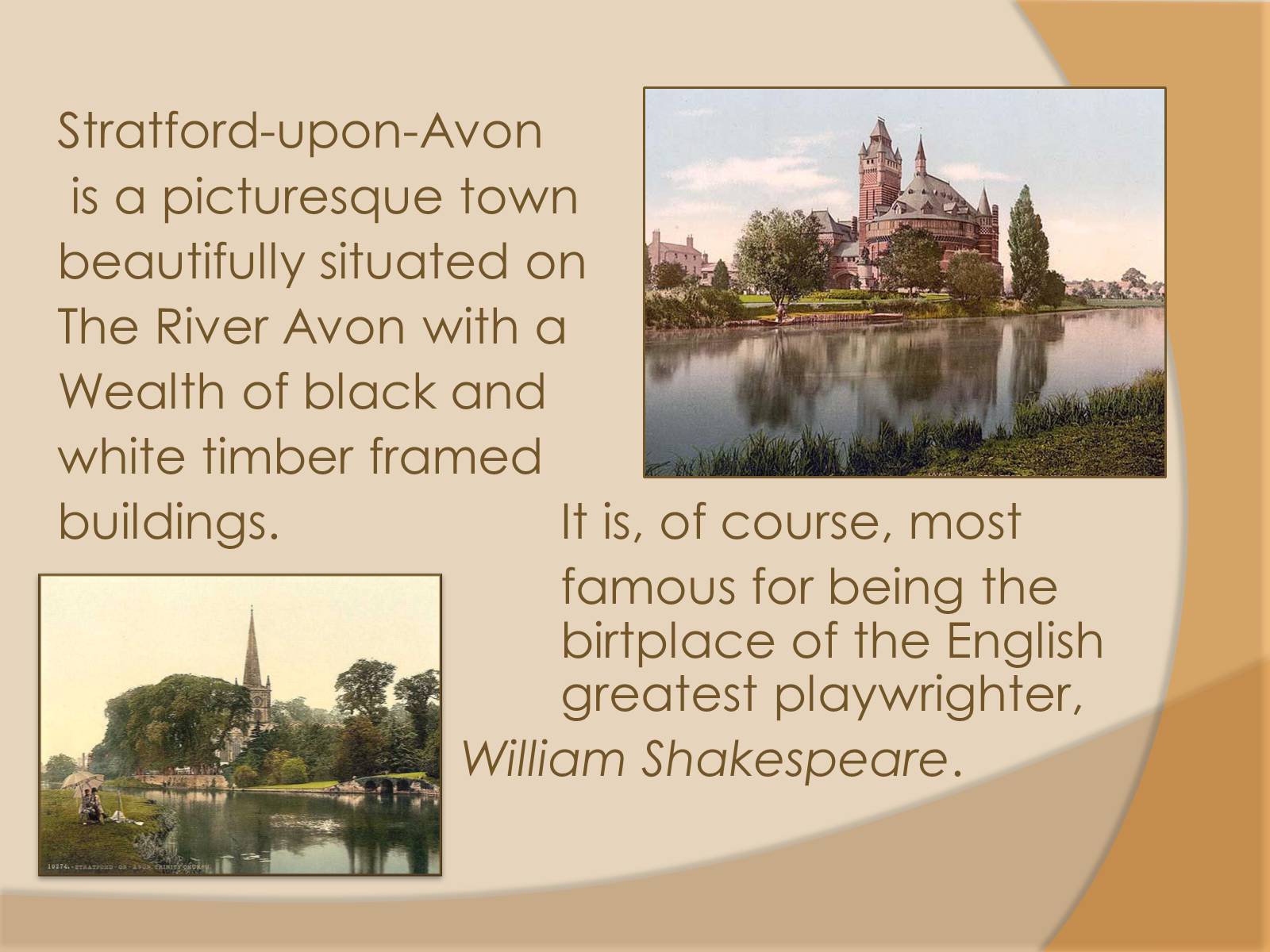 Презентація на тему «Stratford-upon-Avo» - Слайд #2 Презентація на тему «Stratford-upon-Avo» - Слайд #2
