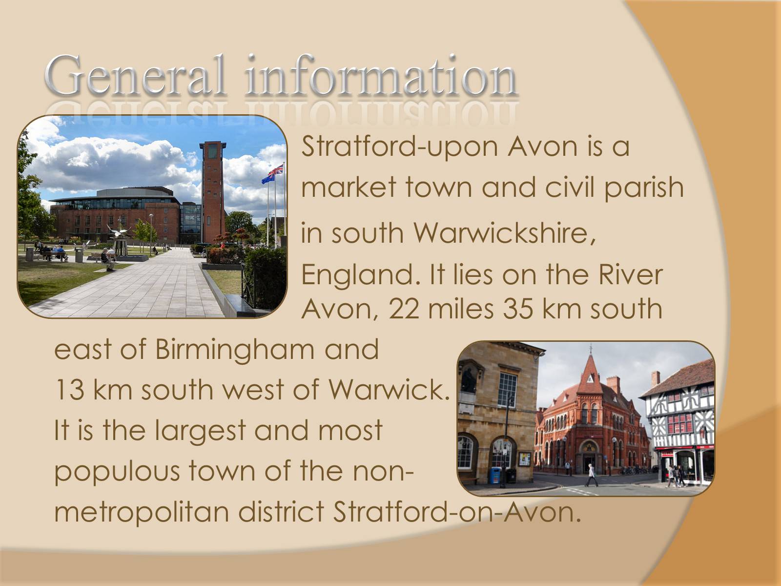 Презентація на тему «Stratford-upon-Avo» - Слайд #6 Презентація на тему «Stratford-upon-Avo» - Слайд #6