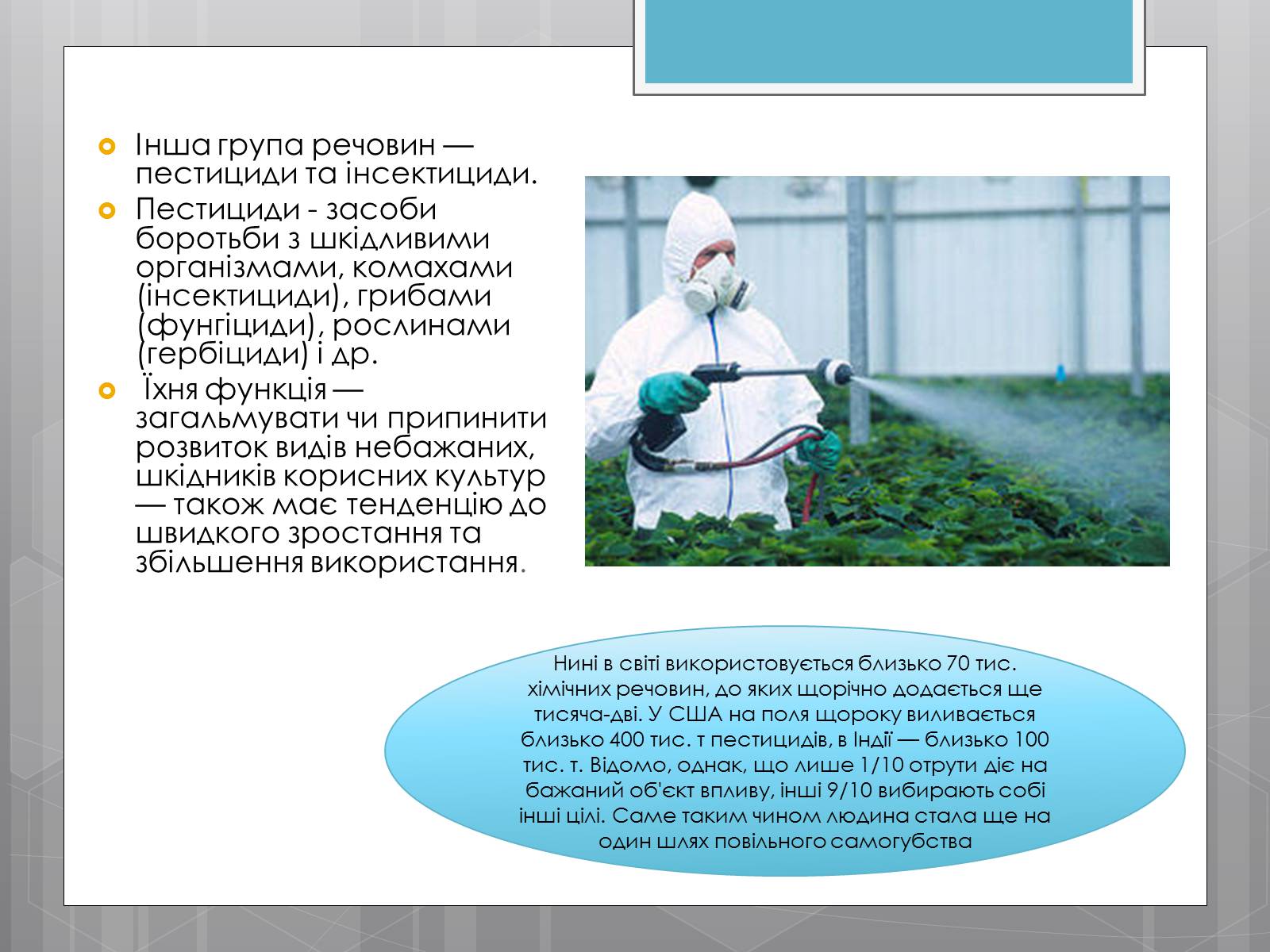 Презентація на тему «Продовольча проблема і хімія» - Слайд #7 Презентація на тему «Продовольча проблема і хімія» - Слайд #7