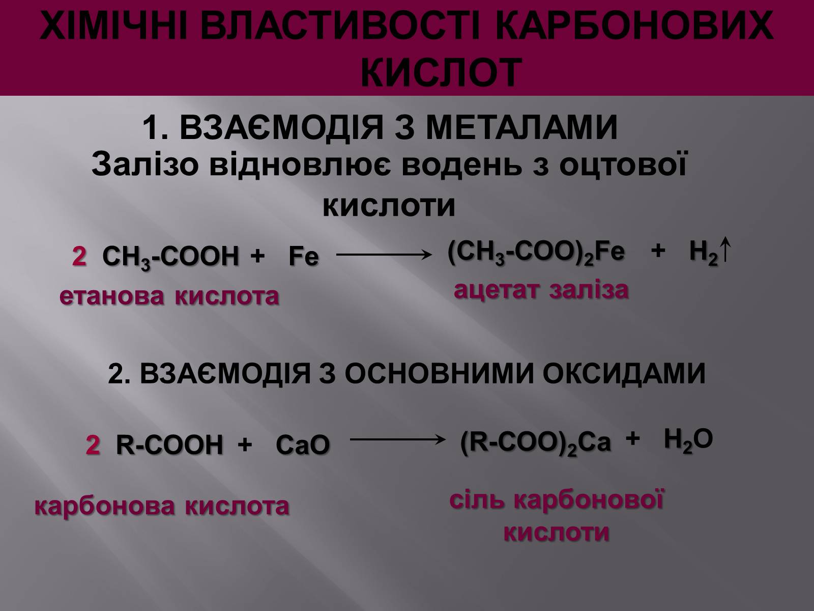 Презентація на тему «Карбонові кислоти» (варіант 1) - Слайд #12 Презентація на тему «Карбонові кислоти» (варіант 1) - Слайд #12