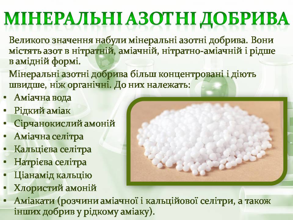Презентація на тему «Азотні добрива» - Слайд #4 Презентація на тему «Азотні добрива» - Слайд #4