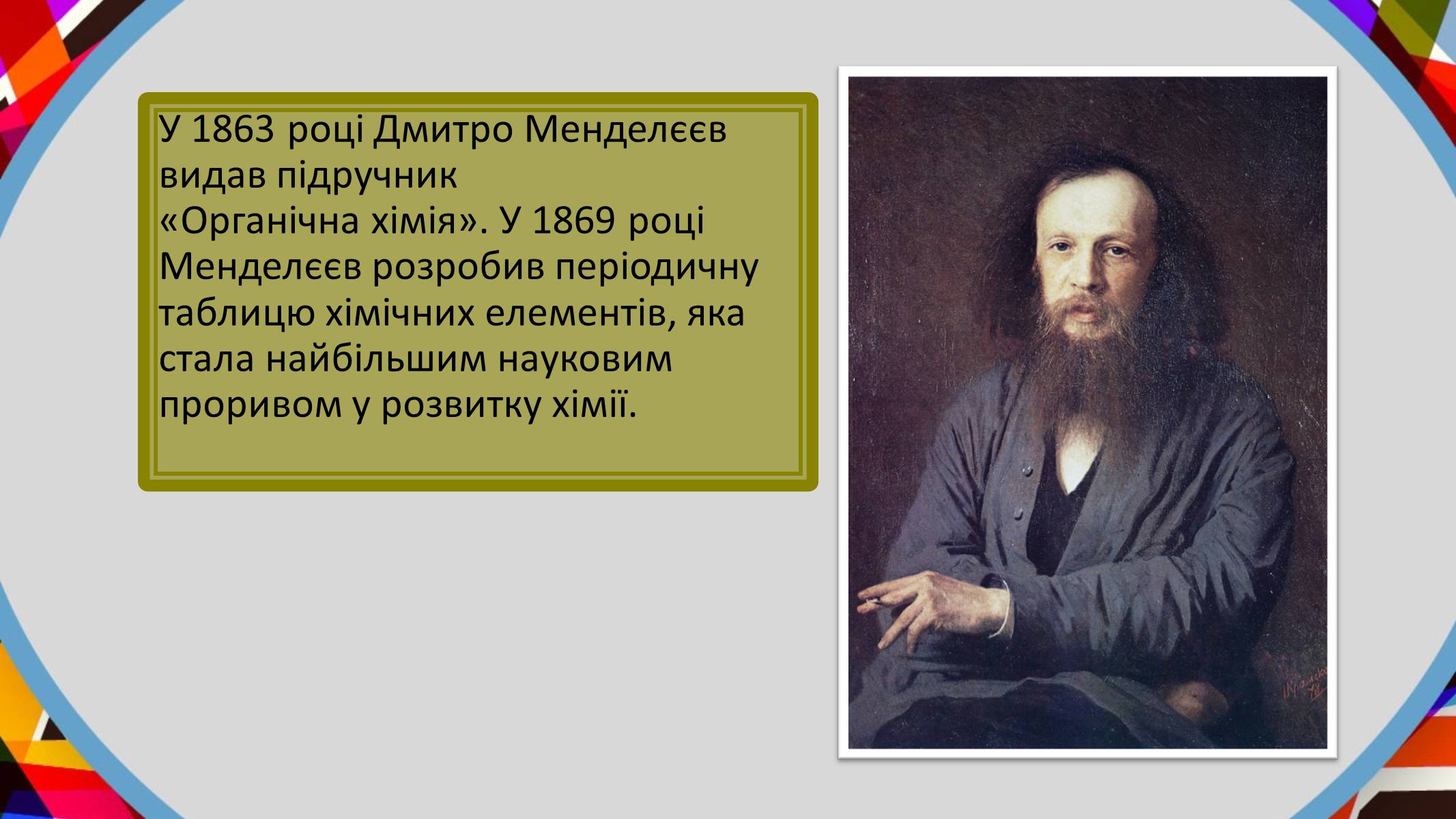 Презентація на тему «Дмитро Менделєєв» - Слайд #6 Презентація на тему «Дмитро Менделєєв» - Слайд #6