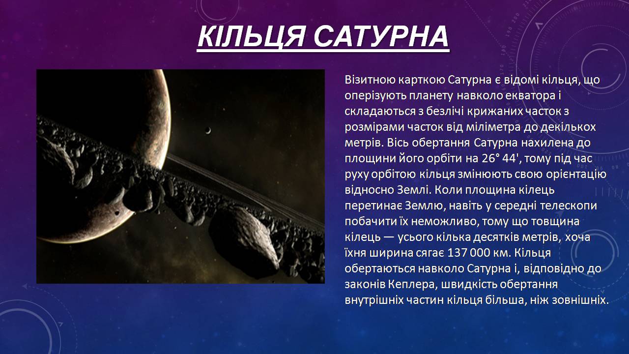 Презентація на тему «Сатурн» (варіант 15) - Слайд #7 Презентація на тему «Сатурн» (варіант 15) - Слайд #7