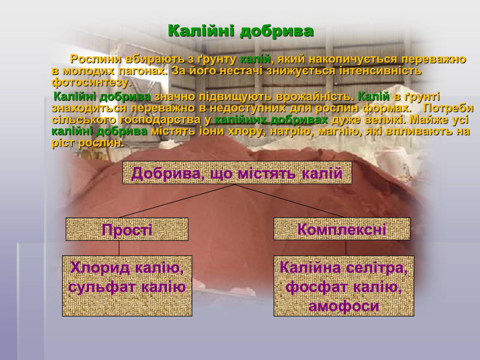 Презентація на тему «Загальні відомості про мінеральні добрива» (варіант 1) - Слайд #9 Презентація на тему «Загальні відомості про мінеральні добрива» (варіант 1) - Слайд #9