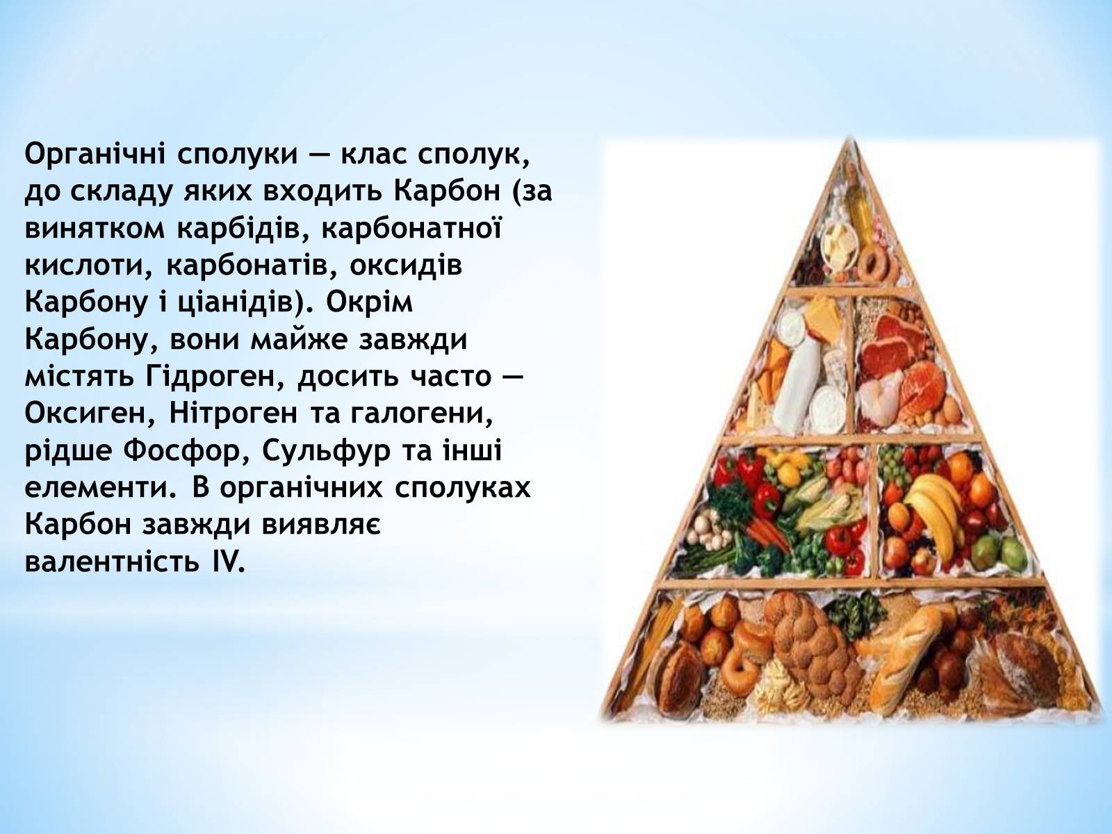 Презентація на тему «Органічні сполуки, як компоненти їжі» - Слайд #2 Презентація на тему «Органічні сполуки, як компоненти їжі» - Слайд #2