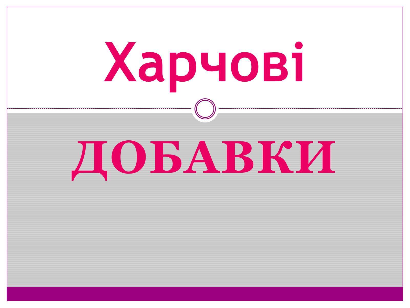 Презентація на тему «Харчові добавки» (варіант 1) - Слайд #1 Презентація на тему «Харчові добавки» (варіант 1) - Слайд #1