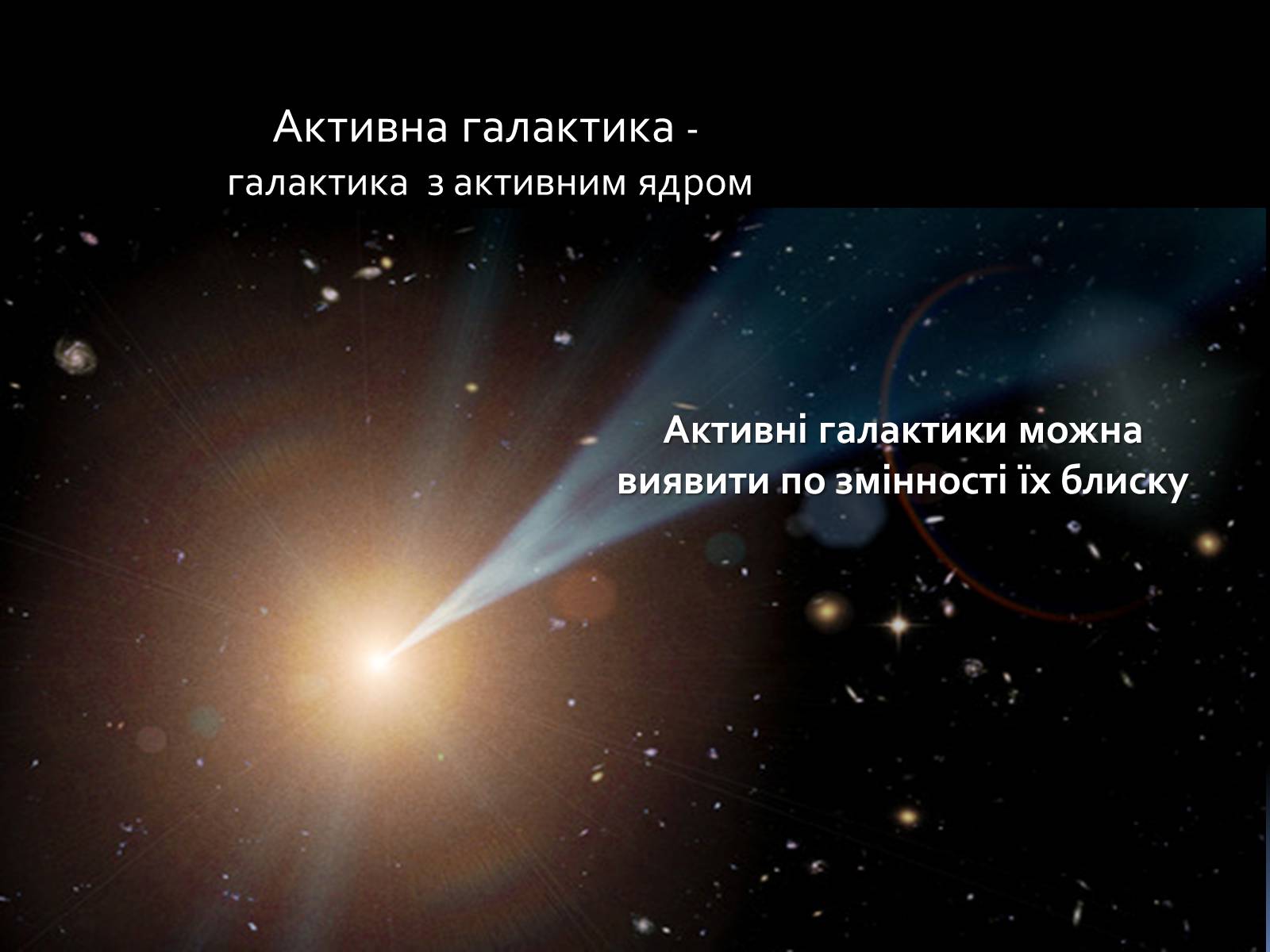 Презентація на тему «Активні галактики Квазари» - Слайд #2 Презентація на тему «Активні галактики Квазари» - Слайд #2
