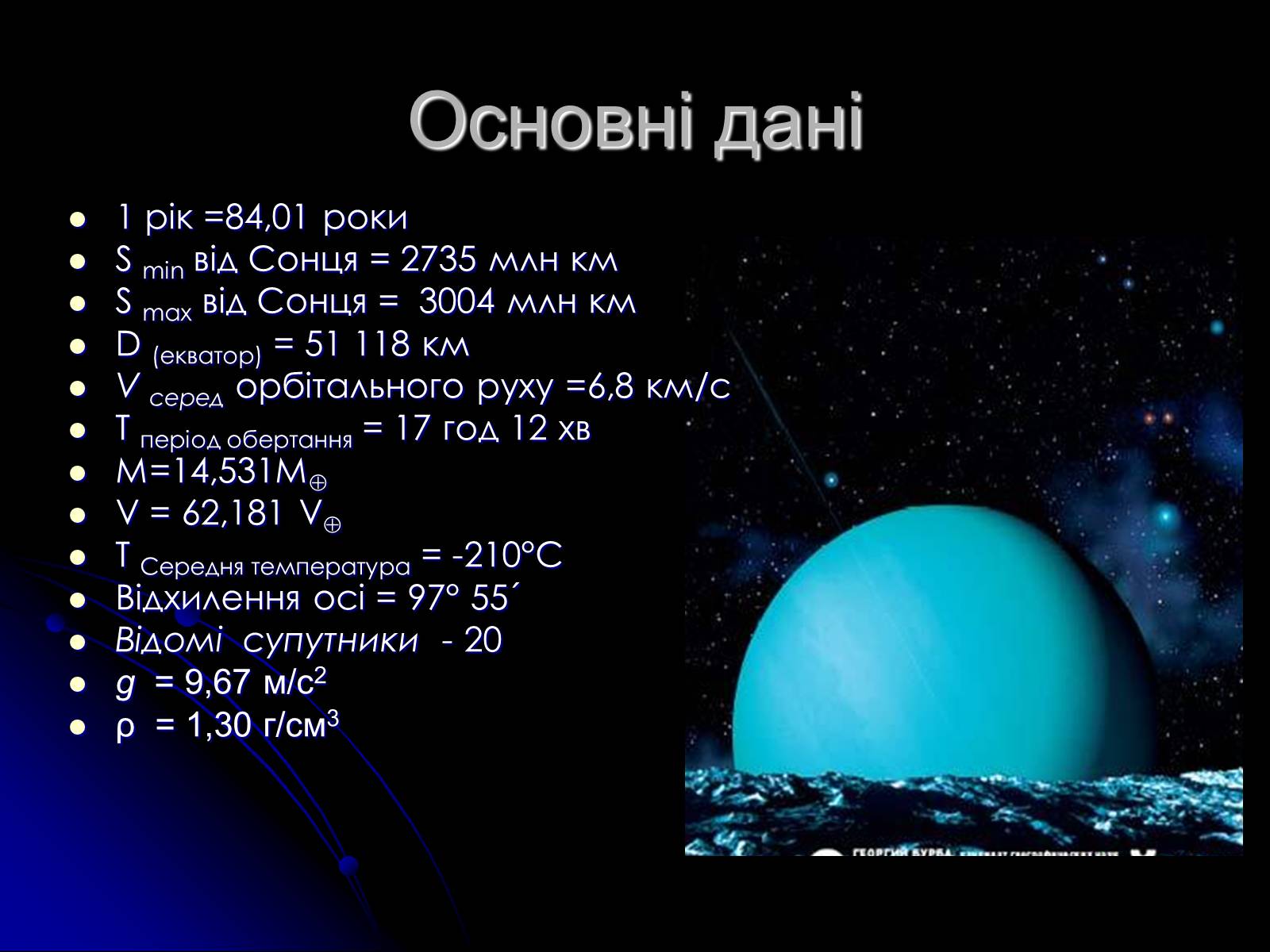 Презентація на тему «Уран» (варіант 2) - Слайд #3 Презентація на тему «Уран» (варіант 2) - Слайд #3