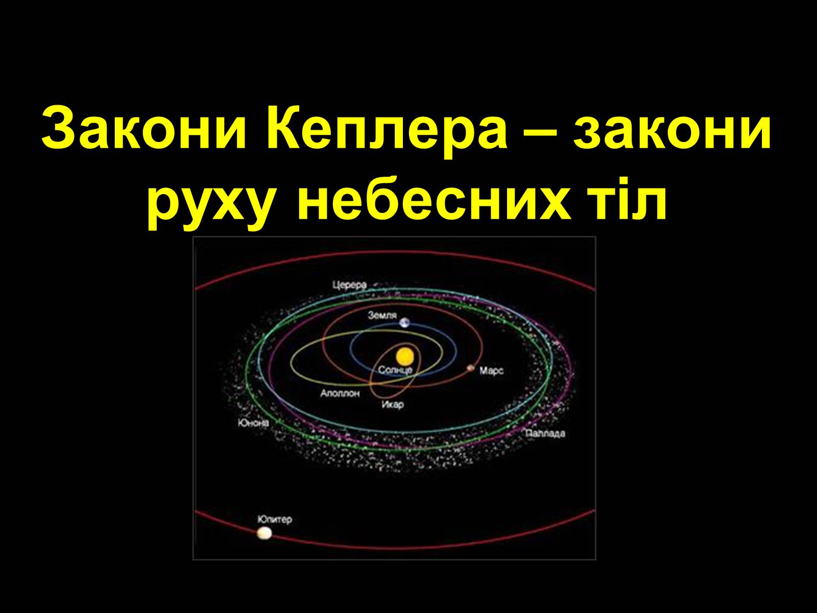 Презентація на тему «Закони Кеплера» (варіант 2) - Слайд #1 Презентація на тему «Закони Кеплера» (варіант 2) - Слайд #1