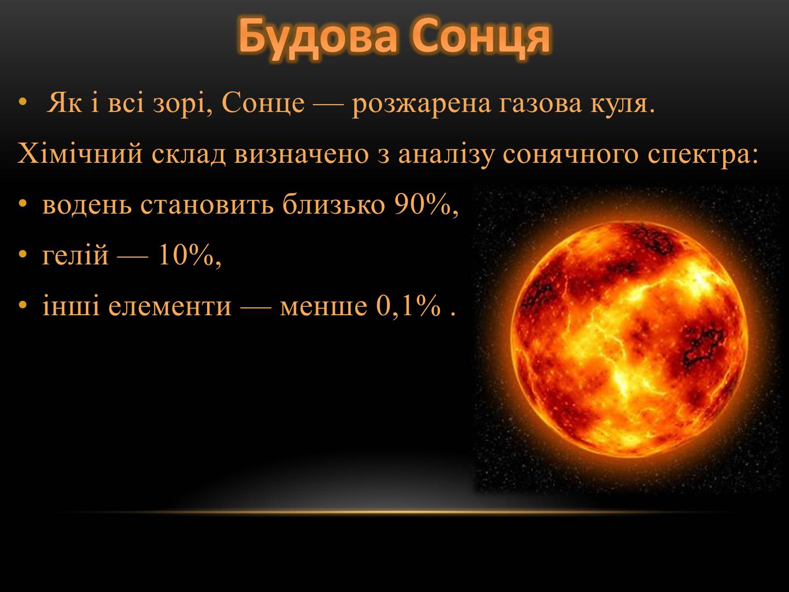 Презентація на тему «Сонце» (варіант 3) - Слайд #4 Презентація на тему «Сонце» (варіант 3) - Слайд #4