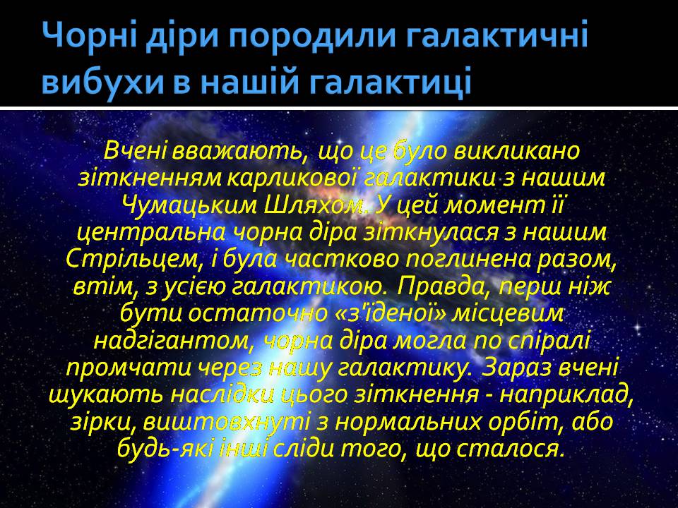 Презентація на тему «Чорні діри» (варіант 21) - Слайд #10 Презентація на тему «Чорні діри» (варіант 21) - Слайд #10