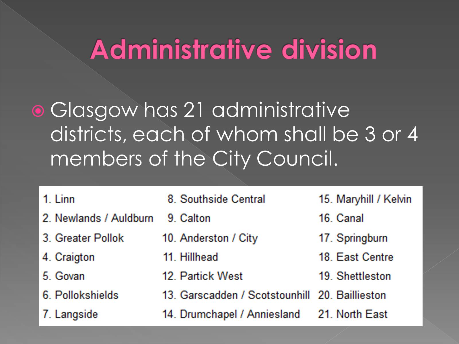 Презентація на тему «Glasgow» (варіант 2) - Слайд #4 Презентація на тему «Glasgow» (варіант 2) - Слайд #4