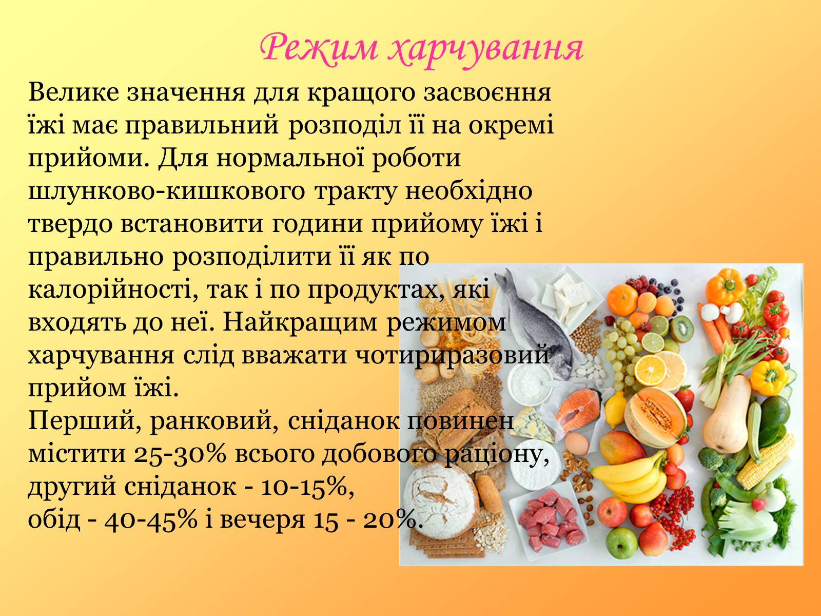 Презентація на тему «Раціональне харчування» (варіант 1) - Слайд #17 Презентація на тему «Раціональне харчування» (варіант 1) - Слайд #17