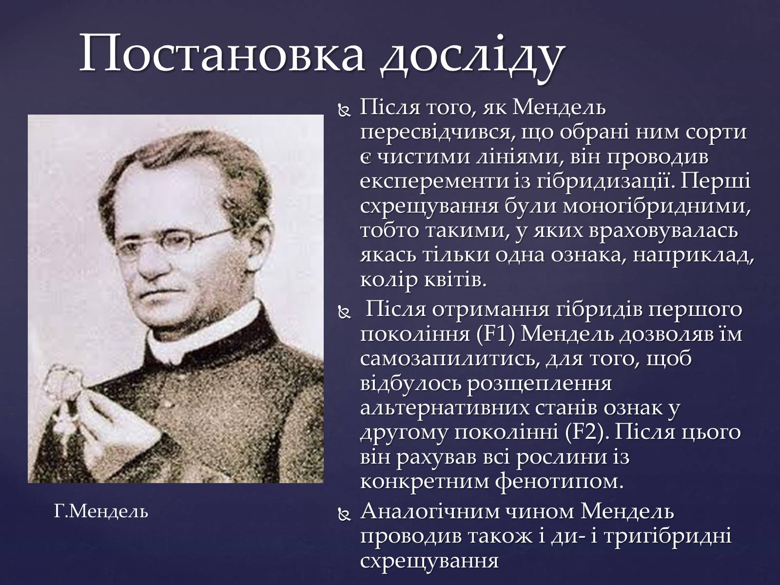 Презентація на тему «Закони Менделя» - Слайд #6 Презентація на тему «Закони Менделя» - Слайд #6