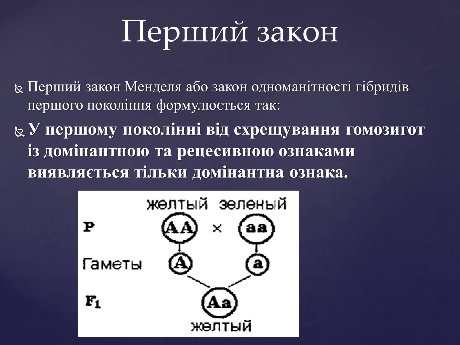 Презентація на тему «Закони Менделя» - Слайд #7 Презентація на тему «Закони Менделя» - Слайд #7