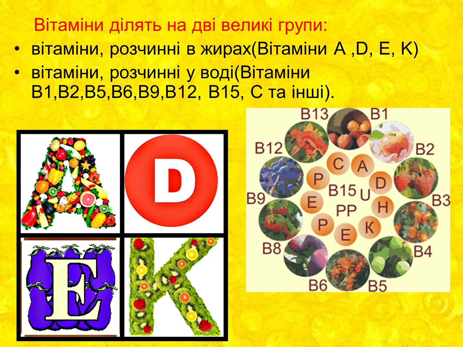 Презентація на тему «Вітаміни і їх роль в житті людини» (варіант 2) - Слайд #4 Презентація на тему «Вітаміни і їх роль в житті людини» (варіант 2) - Слайд #4