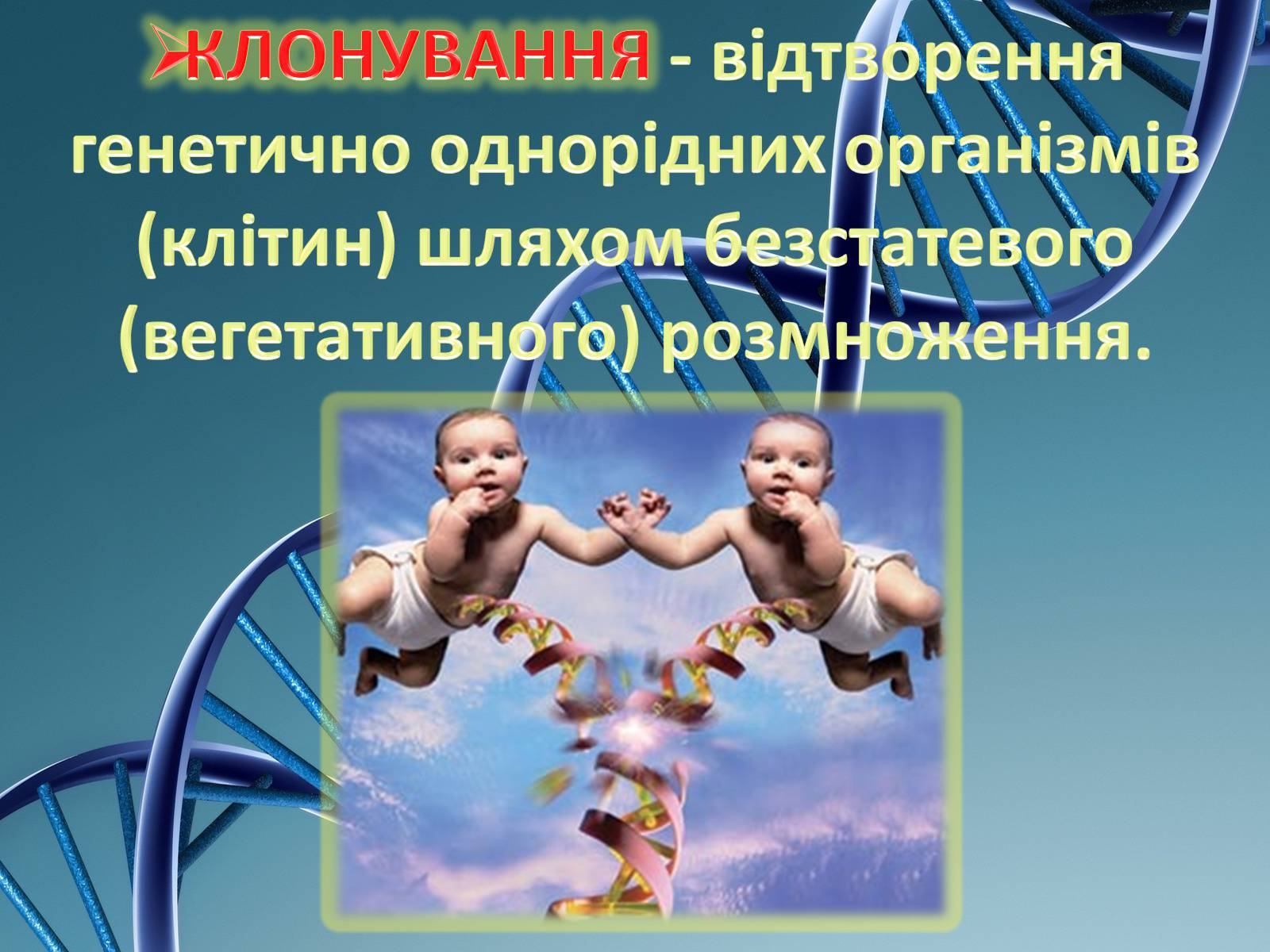 Презентація на тему «Клонування» (варіант 8) - Слайд #2 Презентація на тему «Клонування» (варіант 8) - Слайд #2