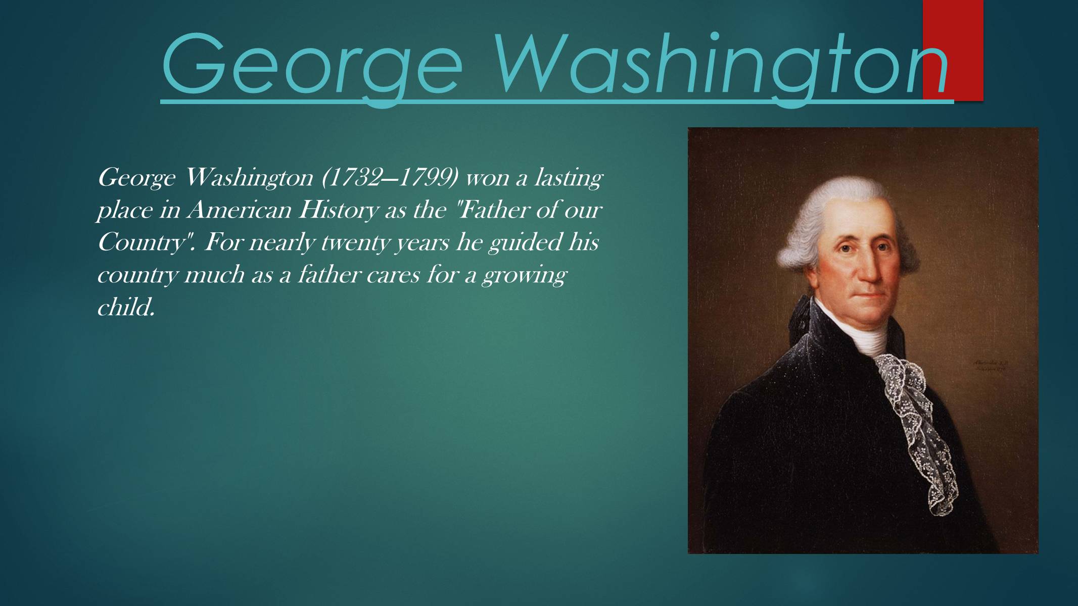 Презентація на тему «George Washington» (варіант 1) - Слайд #1 Презентація на тему «George Washington» (варіант 1) - Слайд #1